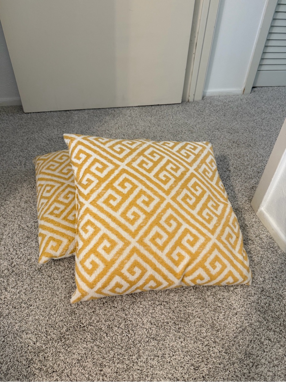 Yellow Geometric Throw Pillows